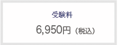 受験料 6,950円(税込)